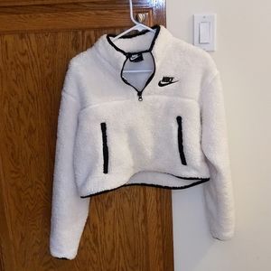 Nike Sherpa Crop Hoodie